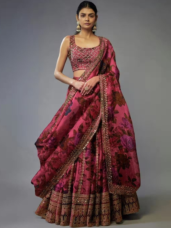 House of Pataudi – Embroidered Lehenga Choli