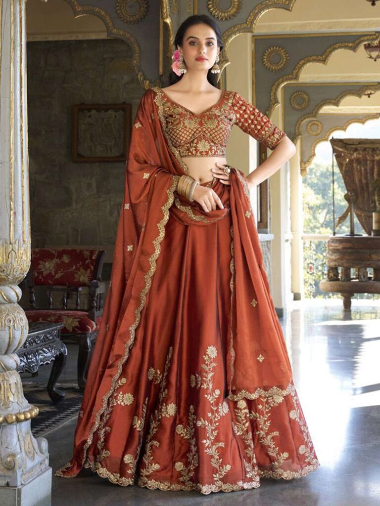 LOOKNBOOK ART – Lehenga Blouse With Dupatta