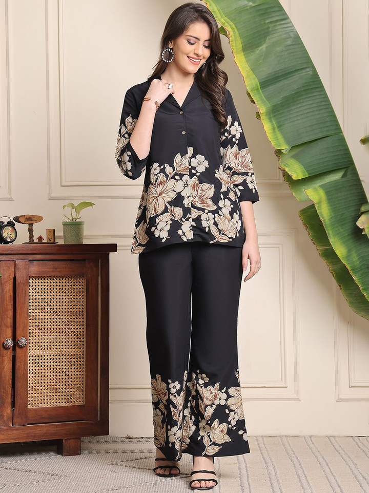 Claura – Printed Shirt With Trousers (Co-ord Set)