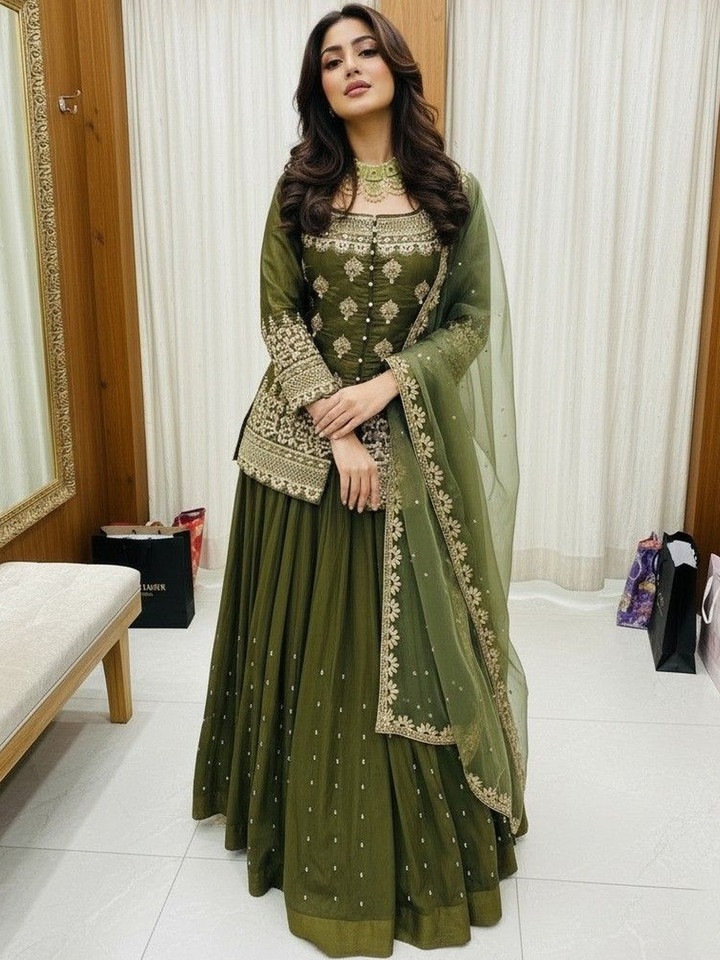 krisha fashion – LEH-003-GREEN*M