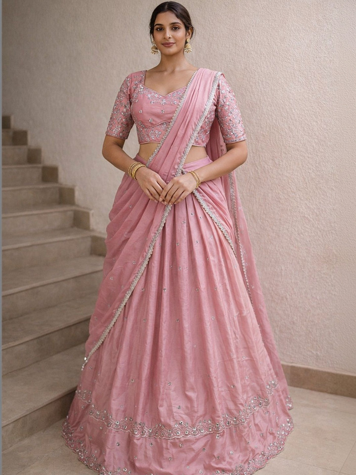 NANCY DESIGNER – Ready to Wear Lehenga Blouse With Dupatta