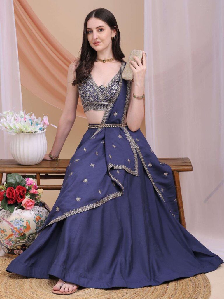 Kinjo – Lehenga Blouse With Dupatta